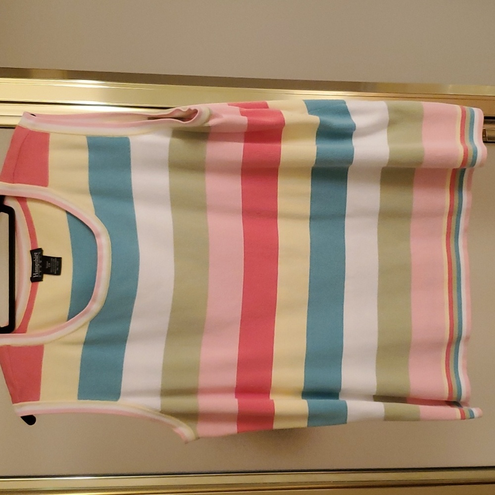 Sleeveless striped top